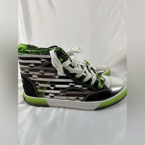 Ground Up Beetlejuice “It’s Showtime” High Top Sneakers Size 8.5